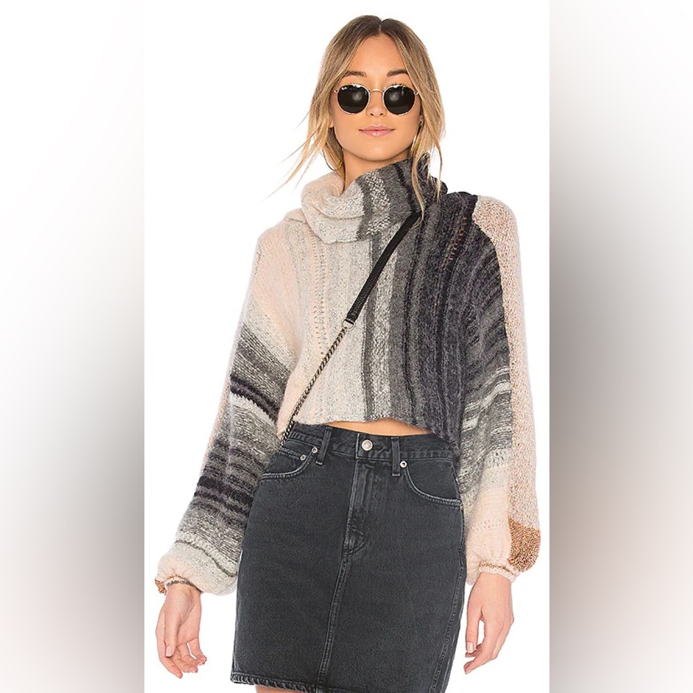 Free People Cloud Kicker Cowl Neck Sweater Size XS/S